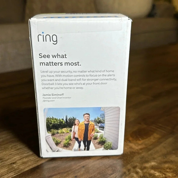 💥NWT RING Doorbell 3 Security Camera Surveillance Audio Video New In Box/Sealed - Picture 4 of 6